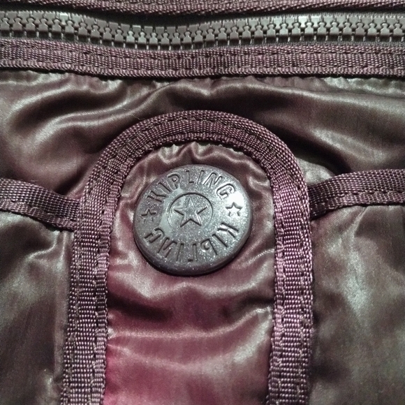 Kipling Gorilla Girlz Shoulder Crossbody Bag Purple Pink Ombre Nylon - Picture 2 of 5